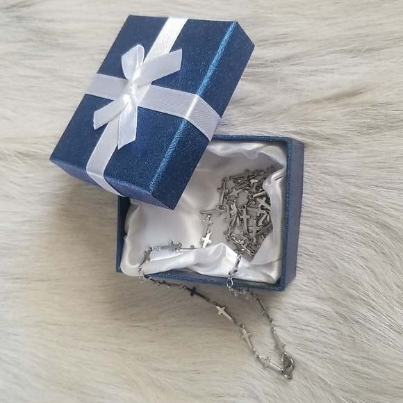 Stainless Steel Cross Necklace - Picture 3 of 7